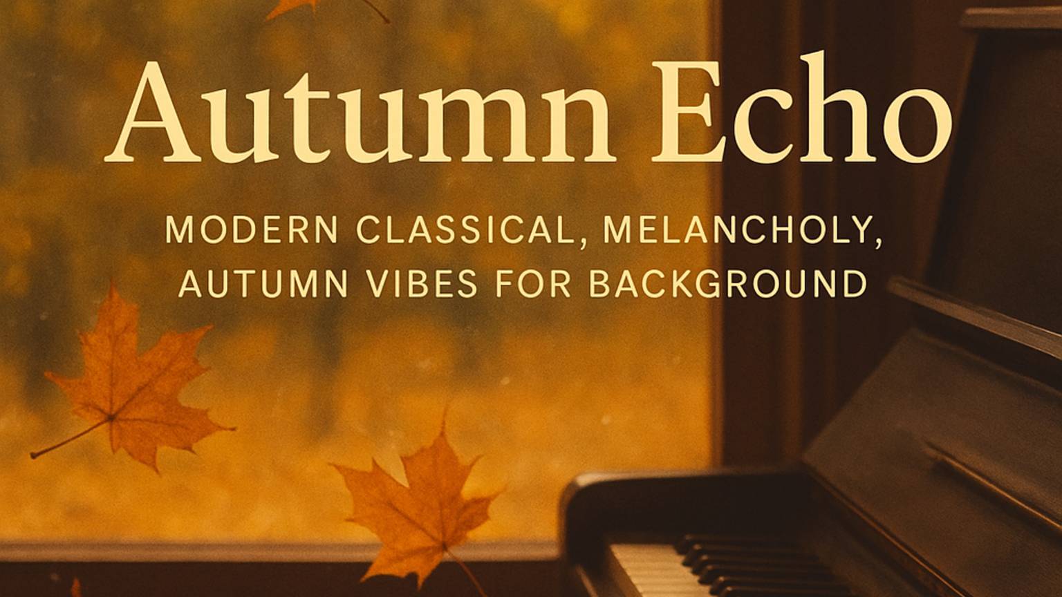 Осеннее эхо. Современная классика меланхолия осенний вайб для фона.
