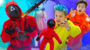 КТО ПОСЛЕДНИЙ ПЕРЕСТАНЕТ  Играть в Кальмара! VooDoo Doll in Squid Game in Real Life