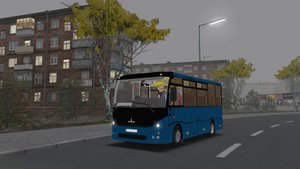 Поездка на МАЗ-241.000 по маршруту №114 по карте Большая Деревня 1.1