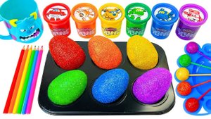 ИГРАЕМ В ЦВЕТНЫЕ ЯЙЦА И ИГРУШКИ АСМР ВИДЕО ДЛЯ ДЕТЕЙ ДЕТСКИЙ КАНАЛ ИГРАЛКИ-ЗАЛИПАЛКИ