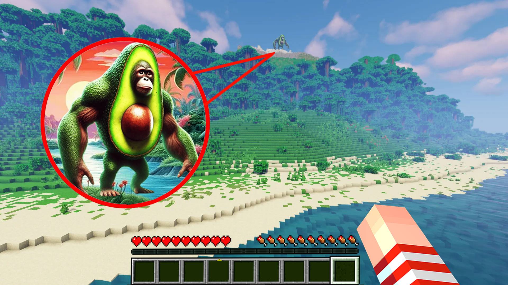 Я НАШЛА ШИМПАНЗИНИ БАНАНИНИ МЕМ В МАЙНКРАФТ! БРЕЙНРОТ ЖИВОТНЫЕ