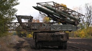 ЗРК «Бук-М3» сбил реактивный снаряд РСЗО HIMARS. Лучшее видео из зоны СВО