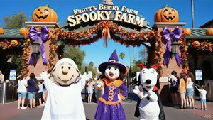 Прогулка по самой страшной ферме Калифорнии на Хэллоуин 2025. Knott's Scary Farm. США