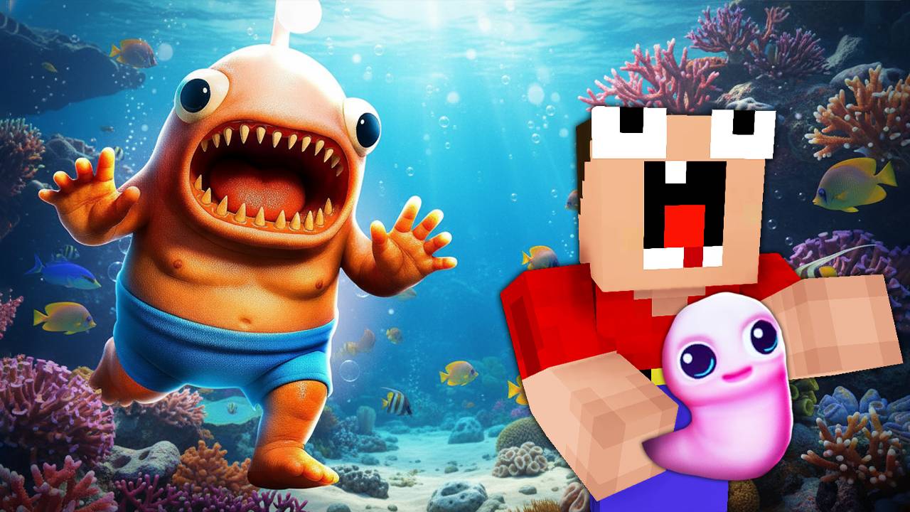 ГИГАНТСКИЙ РЫБА-МОНСТР ВЫШЕЛ НА ОХОТУ! ROBLOX 2 НУБА И ДЕВУШКА ПРО смотреть онлайн