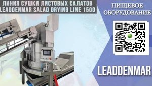 Технология сушки листовых салатов: обзор линии Leaddenmar Salad Drying Line 1500