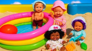 Весёлый день на площадке! Качели, горка и игра в песочнице! 🏖️✨