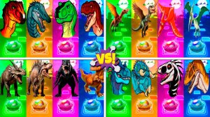 Динозавры МЕГАМИКС 201-204 уровни - Мультики про Динозавров | МУЛЬТФИЛЬМЫ ДИНОЗАВРЫ в Tiles Hop