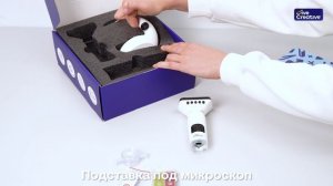 Распаковка микроскопа с набором для исследований от «Give Creative»