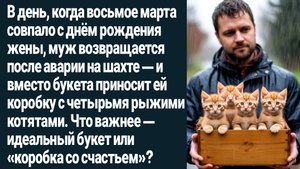 Жизненные Истории/Муж возвращается после аварии на шахте в день рождения жены и вместо цветов принёс