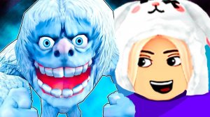 СНЕЖНЫЙ ЧЕЛОВЕК НАПАЛ на ЛЕДЯНУЮ ДЕРЕВНЮ 😱 БЕГ ЙЕТИ ПО ЛЕДЯНОЙ ДЕРЕВНЕ! 🧊 роблокс