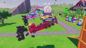 МУЛЬТИКИ ПРО МАШИНКИ. ПЕРЕВОЗКА ПОЛИЦЕЙСКИХ, ПОЖАРНЫХ, И МАШИН СКОРОЙ ПОМОЩИ НА АВТОВОЗЕ.