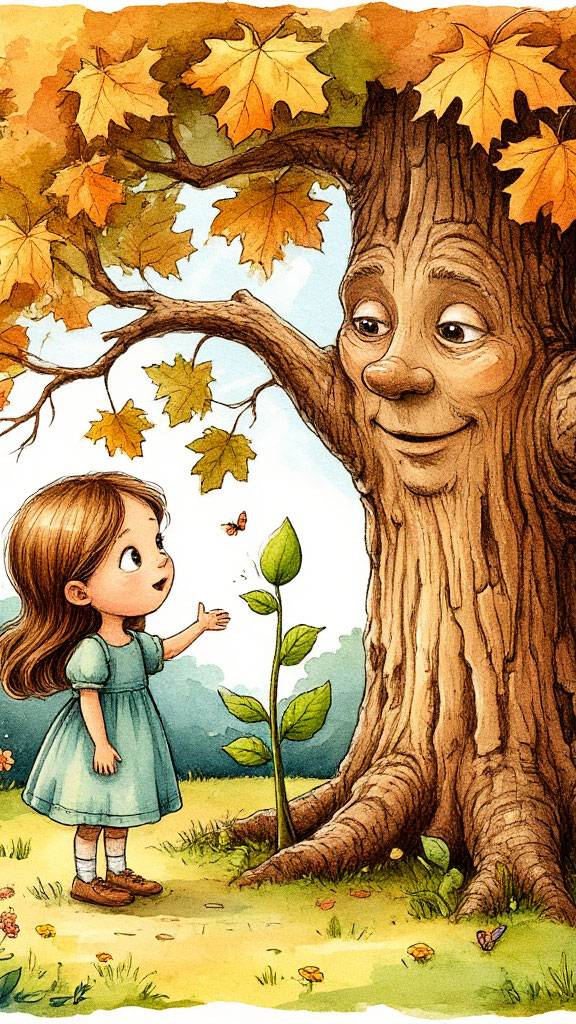 Сказка о Старом Клене и Маленьком Ростке