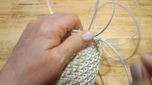 МК колокольчик корневым плетением ротангом