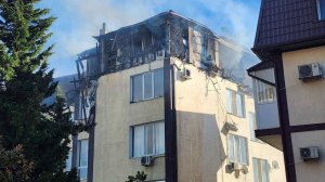 Соседи с помощью лестницы спасли женщину из горящей квартиры в Сочи