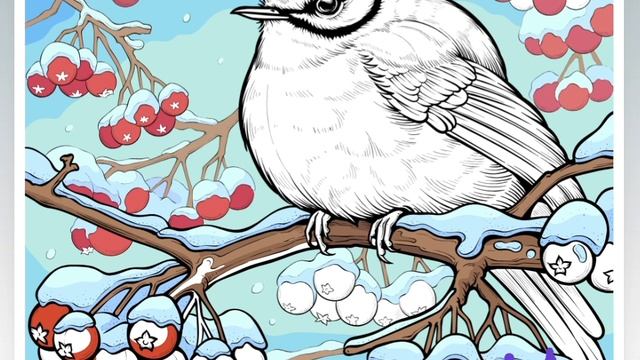 Раскраска. Настроение декабря