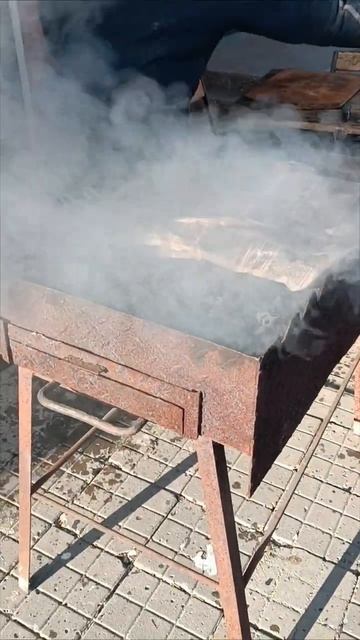 Такого приготовления шашлыка я ещё не видел 🤣