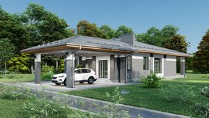 Проект небольшого загородного дома