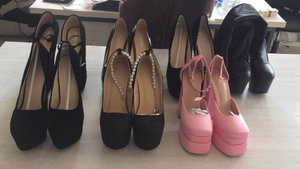 сти337. Туфли на высоком каблуке