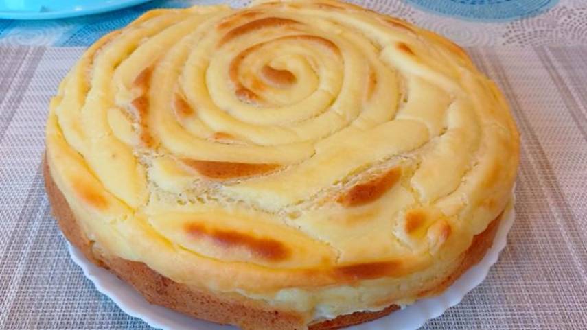 Яблочный Пирог с Воздушным Пудингом /