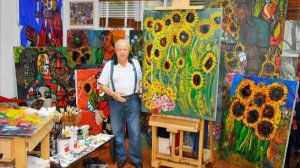 Волшебные подсолнухи великого  Церетели.