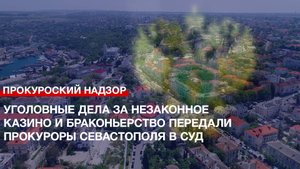 Уголовные дела за незаконное казино и браконьерство передали прокуроры Севастополя в суд
