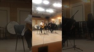 Концерт в Институте музыки имени Шнитке. Фрагмент 6. Гитара и баян