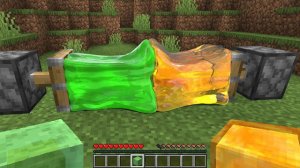 Реалистичная слизь и мед против поршня в Майнкрафте, эксперименты