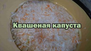 Классическая квашеная капуста
