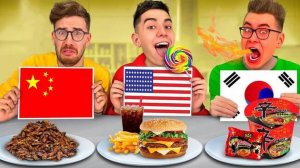 ЕДА из РАЗНЫХ СТРАН МИРА ЧЕЛЛЕНДЖ ! ВЛАД БУМАГА А4