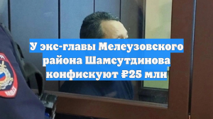У экс-главы Мелеузовского района Шамсутдинова конфискуют ₽25 млн