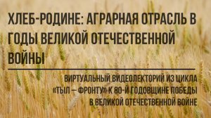 Хлеб - Родине