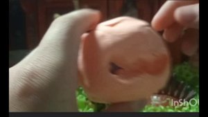 Хэлуинский фонарь тыква из воздушного пластилина