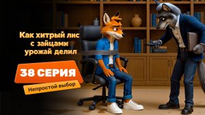 Серия 38 – Непростой выбор | Как хитрый лис с зайцами урожай делил