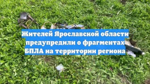 Жителей Ярославской области предупредили о фрагментах БПЛА на территории региона