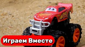 ИГАРЕМ ВМЕСТЕ В ИГРУШКИ ИЗ МУЛЬТИКА ТАЧКИ ДЛЯ ДЕТЕЙ ⚡ ИГРУШЕЧНЫЙ МОЛНИЯ МАККУИН И ДРУЗЬЯ