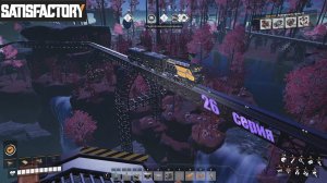 Satisfactory 27 / показываю что сделал вне видео / железная дорога