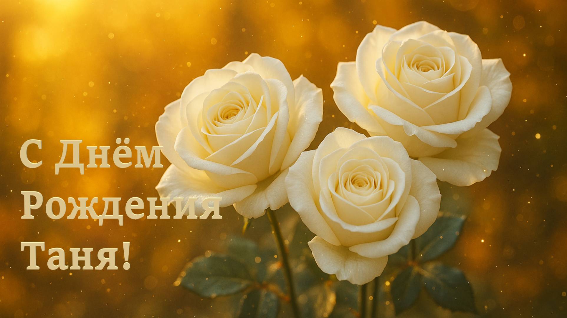 С Днём рождения Таня. Поздравления для Тани! смотреть онлайн