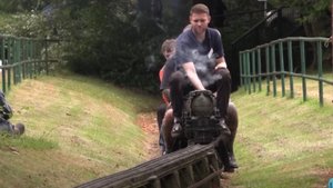 Полноценная рабочая модель паровоза