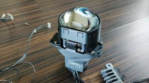 Би-лед линзы Dixel 3213 в Октавию А7 - Обманка + включение Дальнего 1