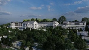 3D-визуализации территории и корпусов санаторно-курортного комплекса «Санаторий Волна» и «Кристалл»