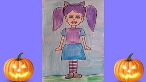 Мои рисунки Хэллоуин куклы !