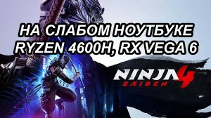 NINJA GAIDEN 4 на слабом ноутбуке (RX Vega 6)