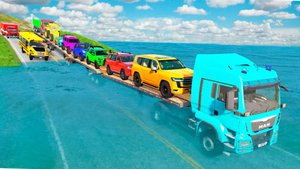 Мультики для детей. Испытания для ярких внедорожников и поездов. Смотреть мультики для малышей.