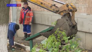 Устранение порыва в п. Горное