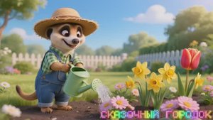 Весёлые животные помогают в саду 🍎🍇 Мультик для детей