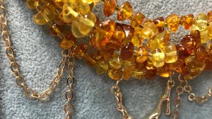 Колье янтарное Слезы Балтики