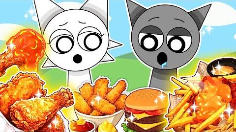 ASMR MUKBANG _ Wenda vs Gray FIRE Noodle & Fried Chicken EATING SOUND _ Incredibox Sprunki смотреть онлайн