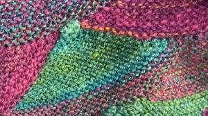 Узор спицами интарсия