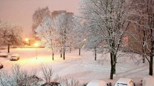 Снег идет в Новосибирске