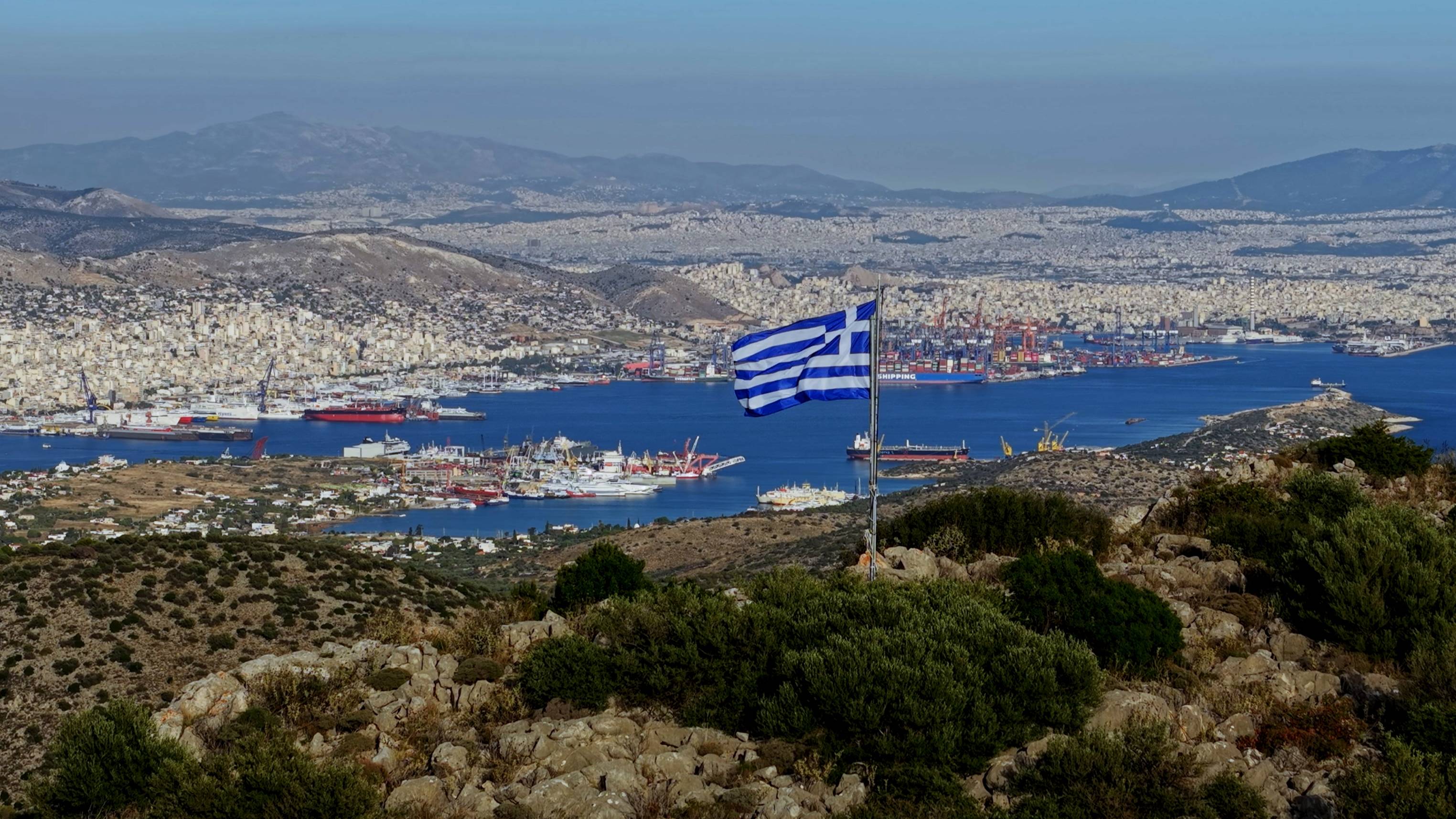 Flag on the mountain